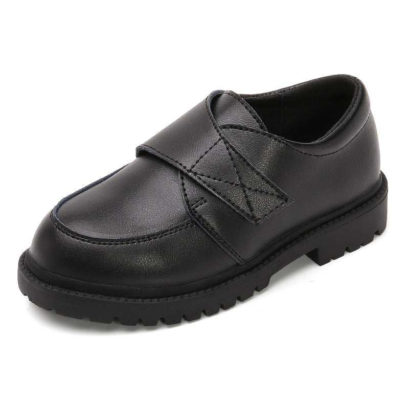 Boys' Black School Shoes With Durable Sole | Grip