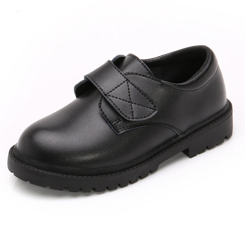 Boys' Black School Shoes With Durable Sole | Grip