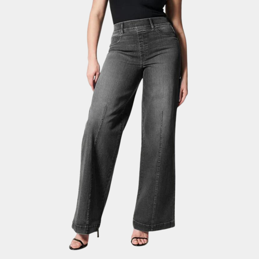 Casual Stretch Flared Jeans For Women | High-Waisted