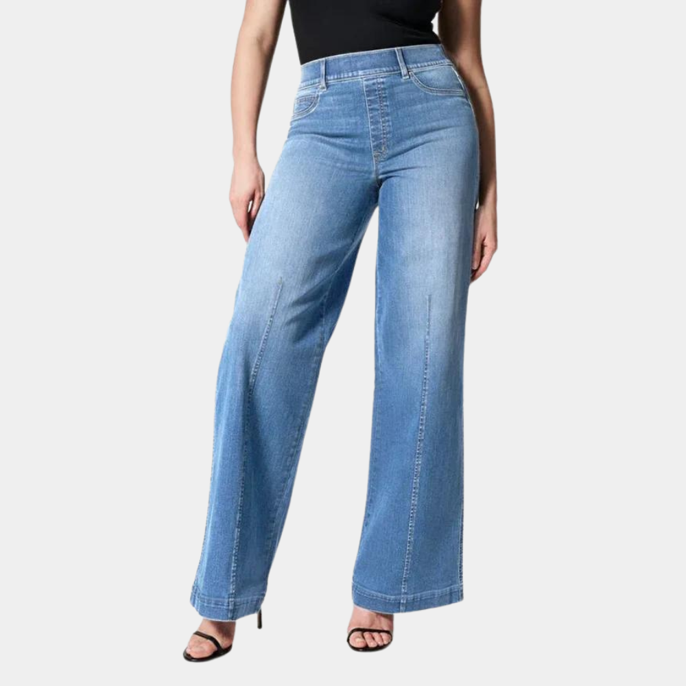 Casual Stretch Flared Jeans For Women | High-Waisted