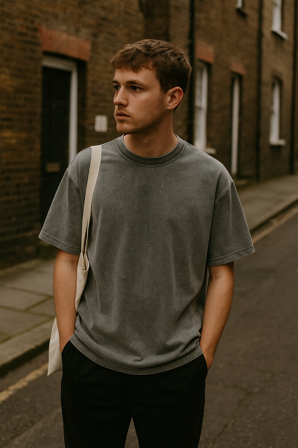 Elliot – Relaxed Fit T-Shirt with Vintage Wash Finish