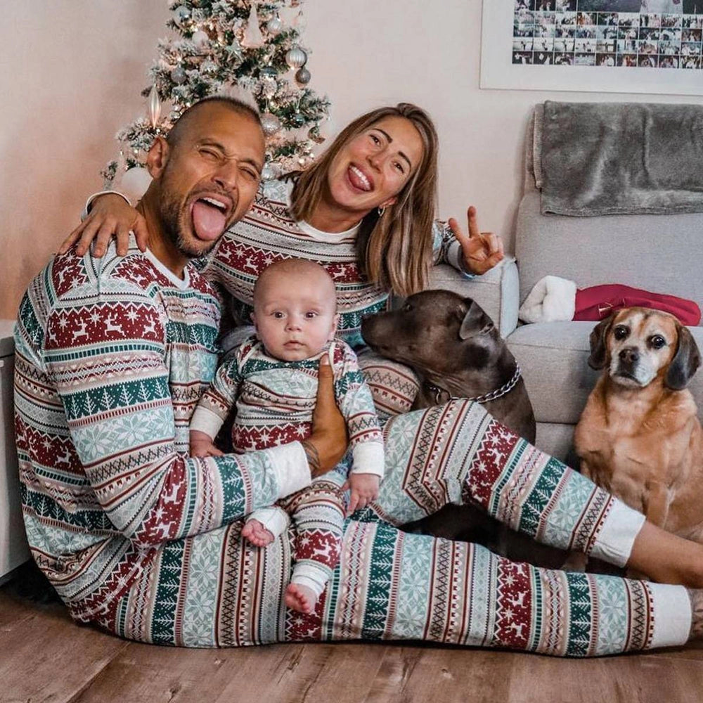 Family Christmas Pyjamas Festive Print | Fair Isle