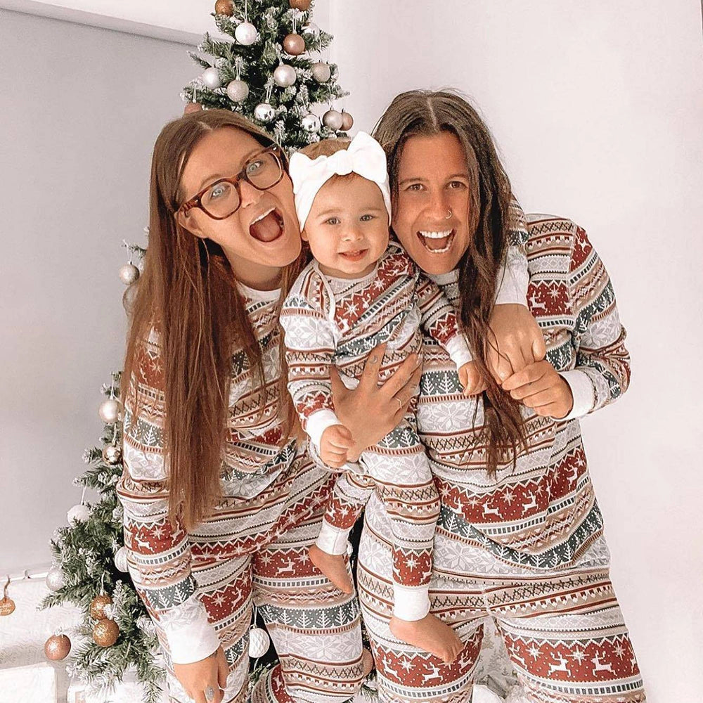 Family Christmas Pyjamas Festive Print | Fair Isle