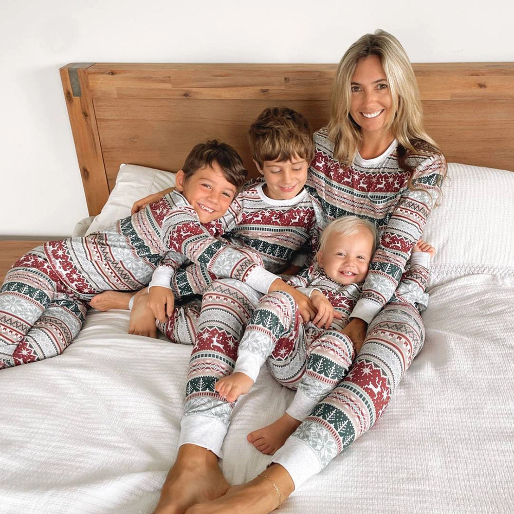 Family Christmas Pyjamas Festive Print | Fair Isle