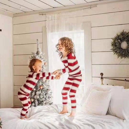 Family Christmas Pyjamas Matching Stripe | Festive
