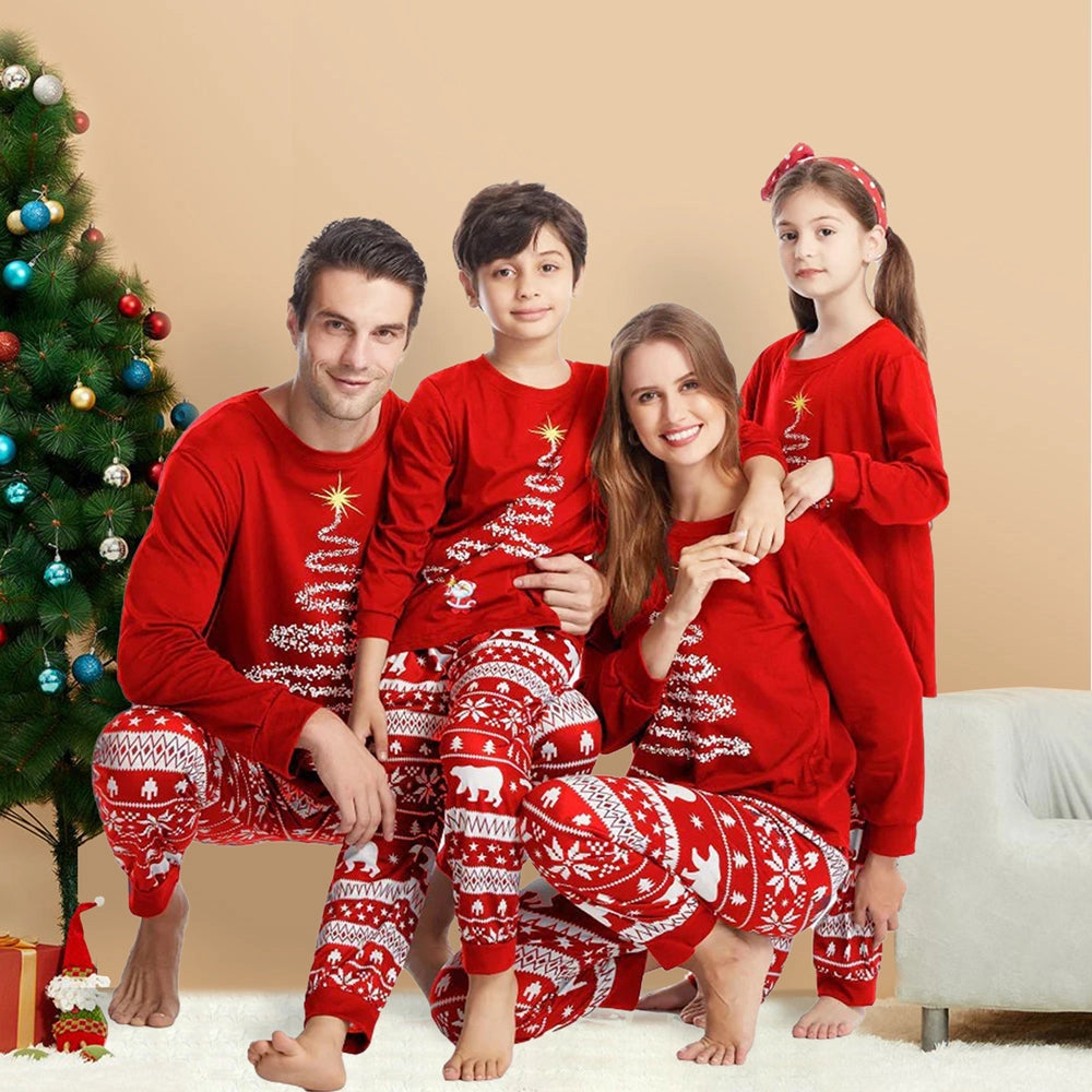 Family Christmas Pyjamas Tree Print | Festive Style