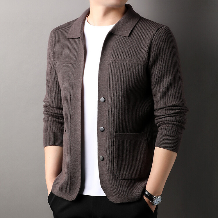 Men's Button Front Long Sleeve Cardigan | Casual