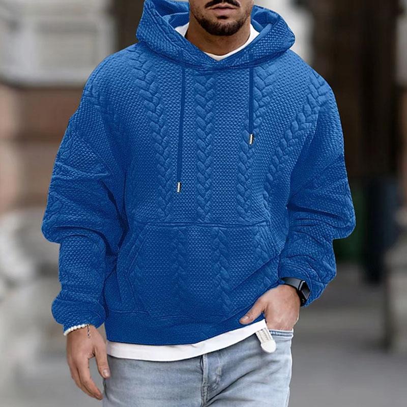 Men's Cable Knit Hoodie Chunky Winter Sweater | Pullover