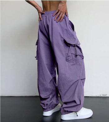 Men's Cargo Baggy Pants with Flap Pockets | Work