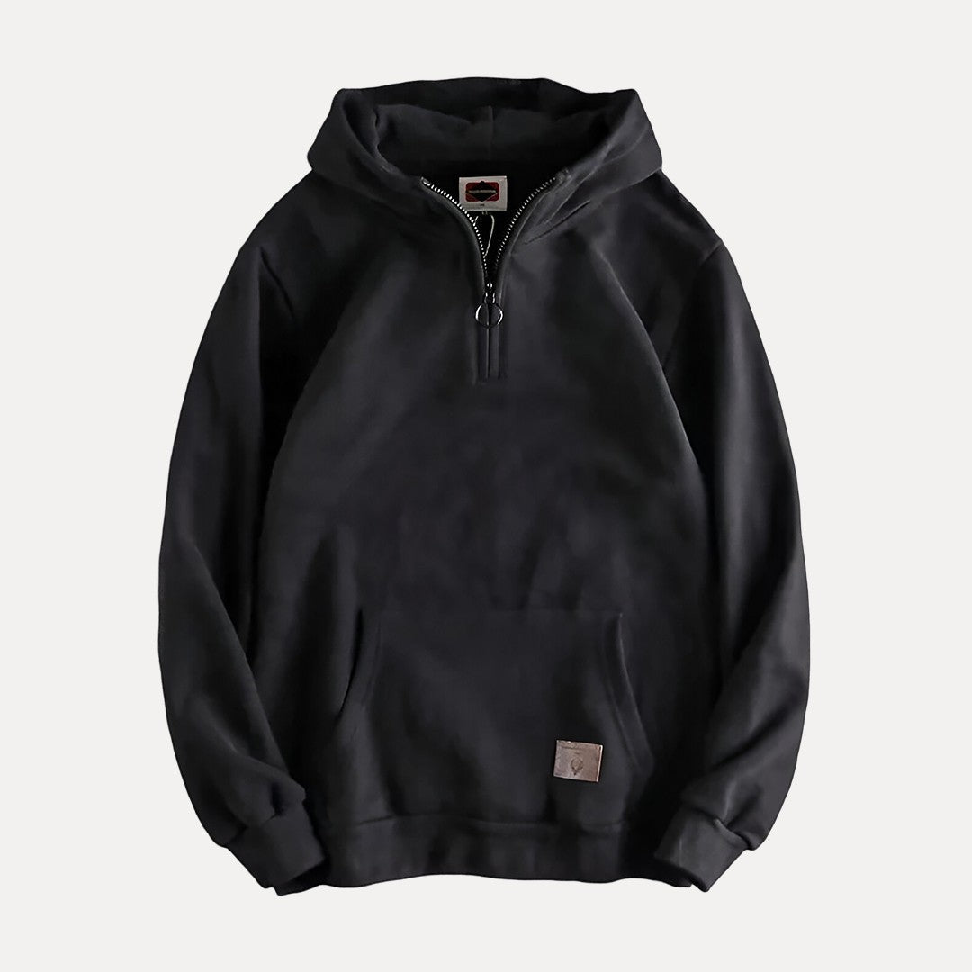 Men's Chunky Half Zip Hoodie Sweatshirt | Oversized