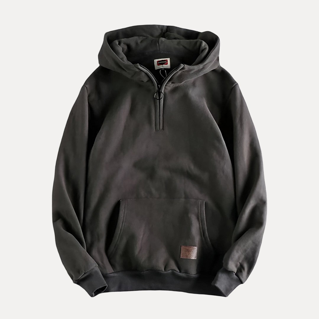 Men's Chunky Half Zip Hoodie Sweatshirt | Oversized