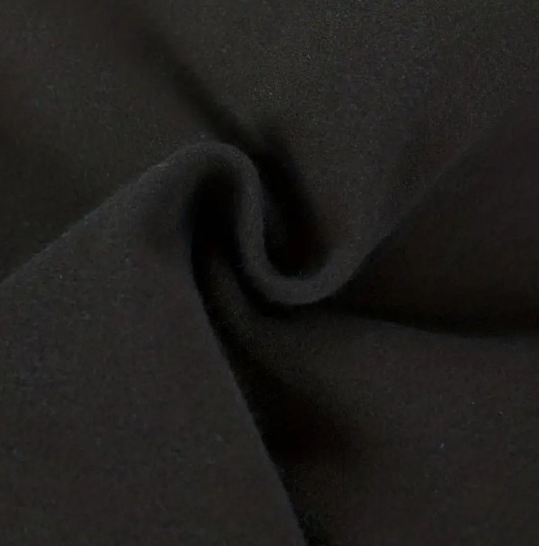 Men's Coat Black Long with Pockets | Trench