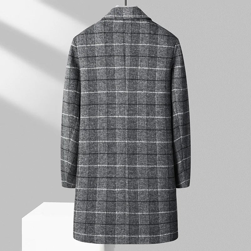 Men's Coat Checked Trench | Winter