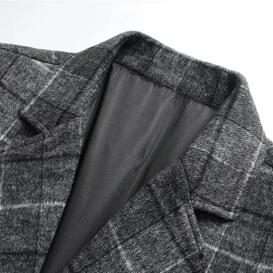 Men's Coat Checked Trench | Winter