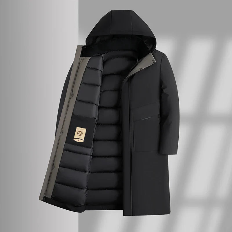 Men's Coat Long Hooded | Winter