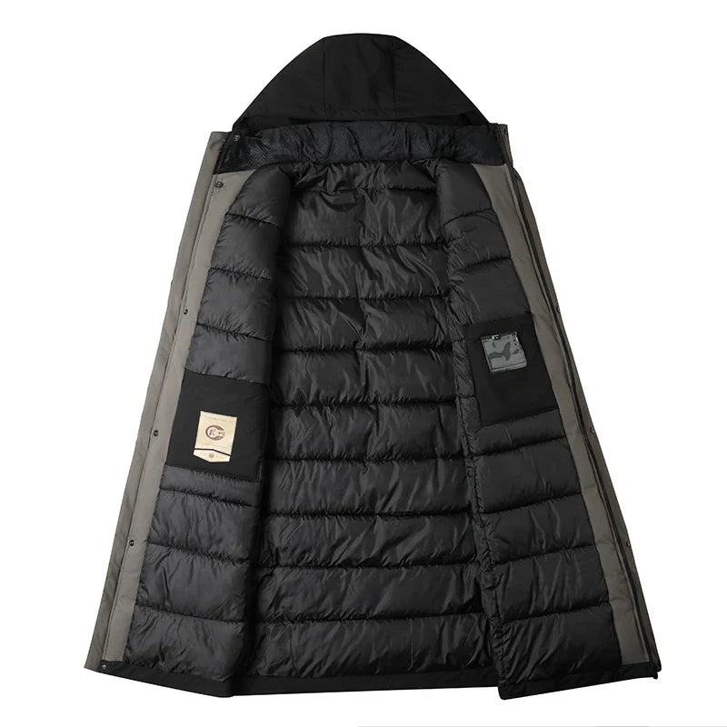 Men's Coat Long Hooded | Winter