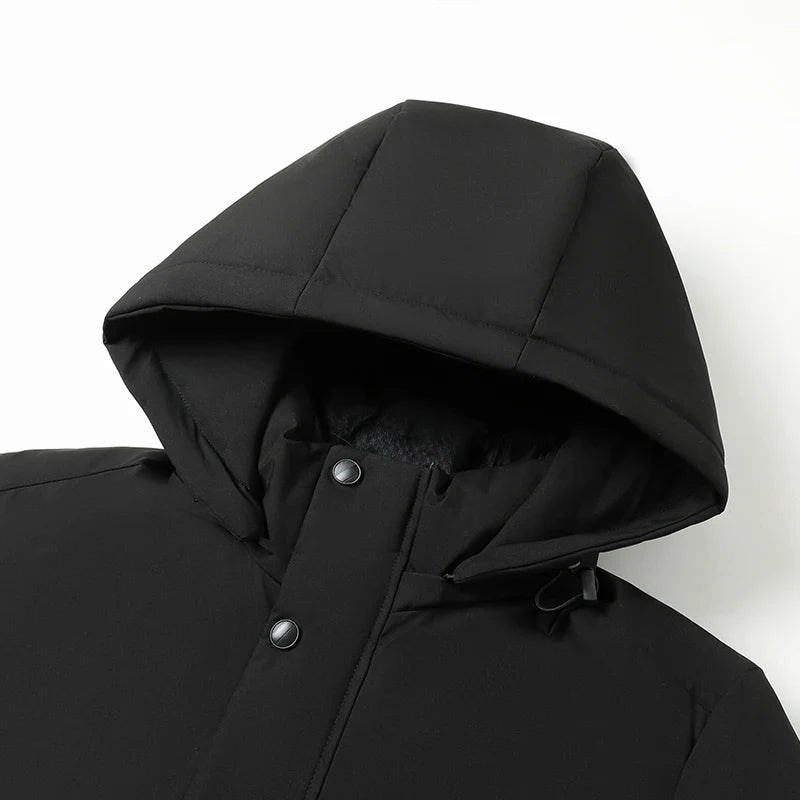 Men's Coat Long Hooded | Winter