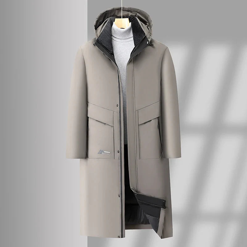 Men's Coat Long Hooded | Winter