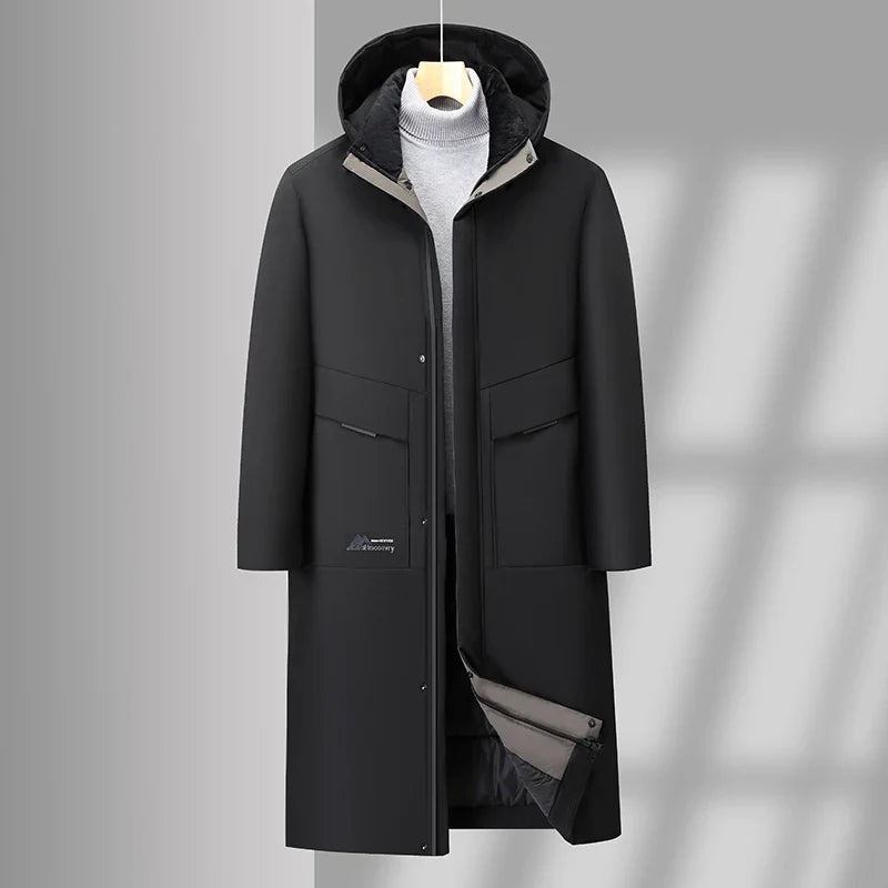 Men's Coat Long Hooded | Winter