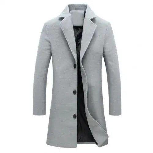 Men's Coat Long Slim Fit | Trench