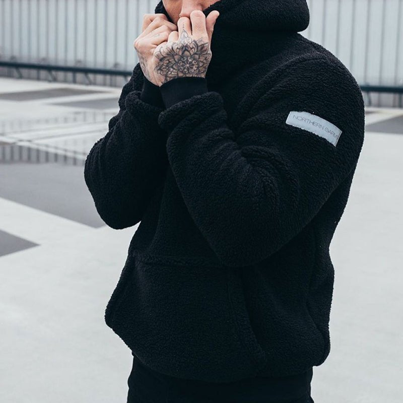 Men's Cozy Pullover Hoodie Relaxed Fit Winterwear | Jumper