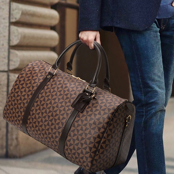 Men's Duffle Bag Travel | Large Geometric Print