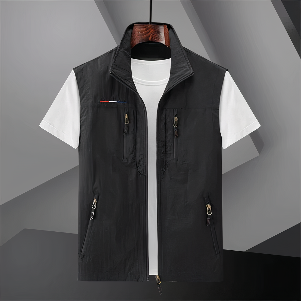 Men's Gilet Outdoor Zip Pockets | Lightweight