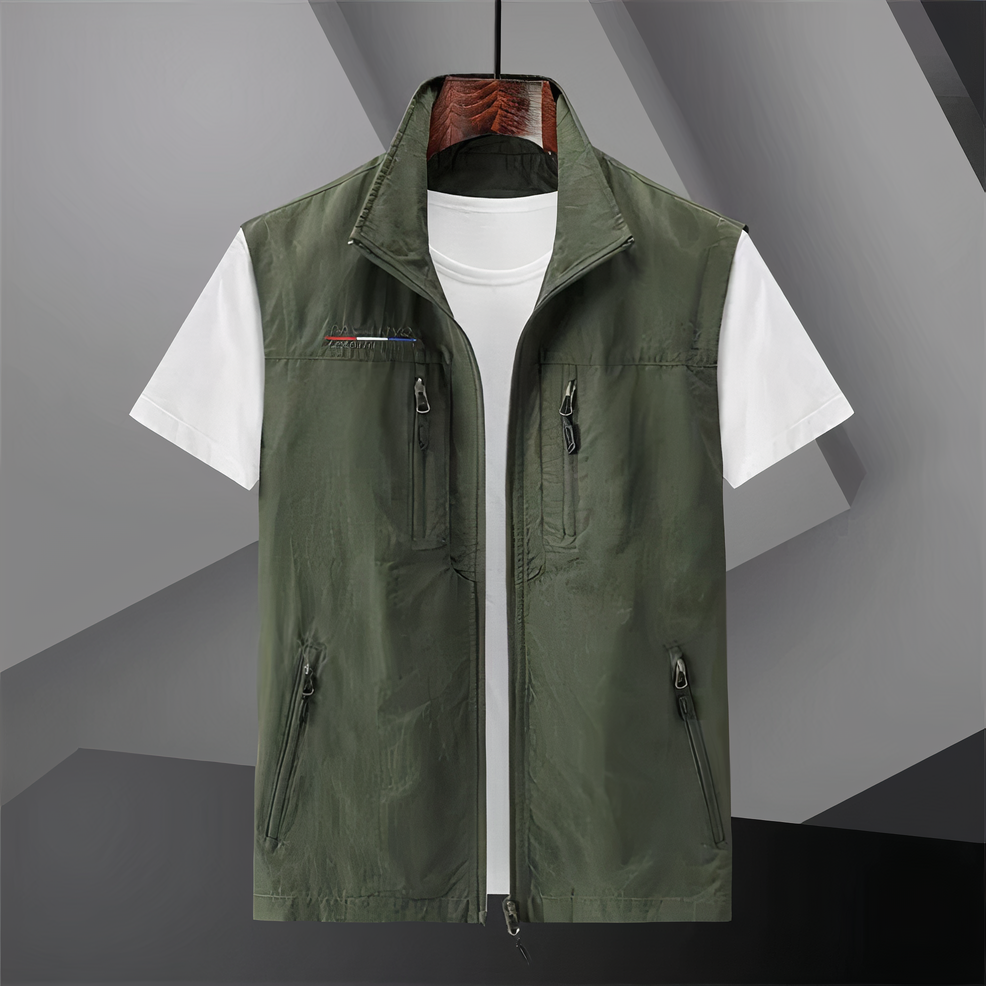 Men's Gilet Outdoor Zip Pockets | Lightweight