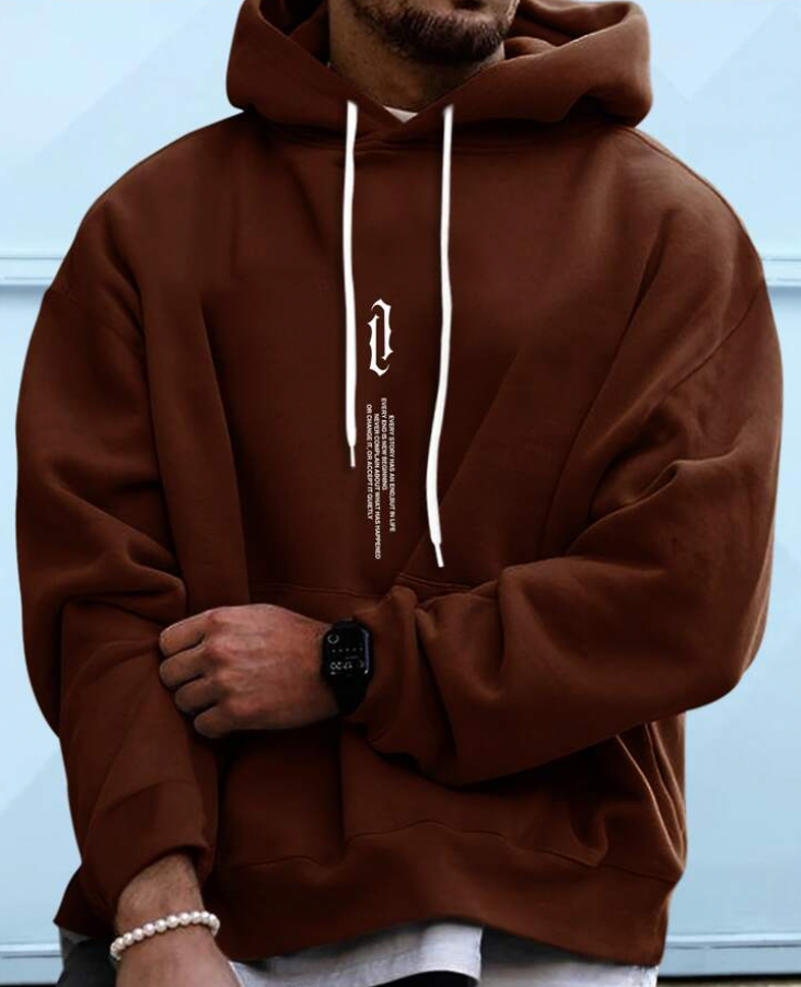Men's Graphic Hoodie Oversized Fit Streetwear | Pullover
