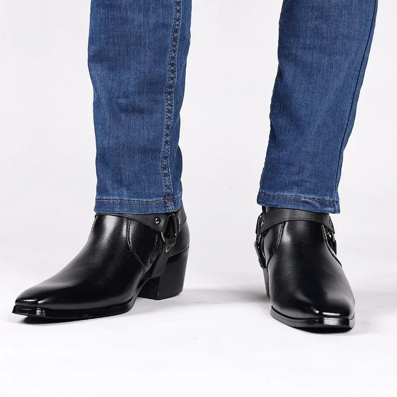 Men's High Chelsea Boots With Heel Detail | Boots