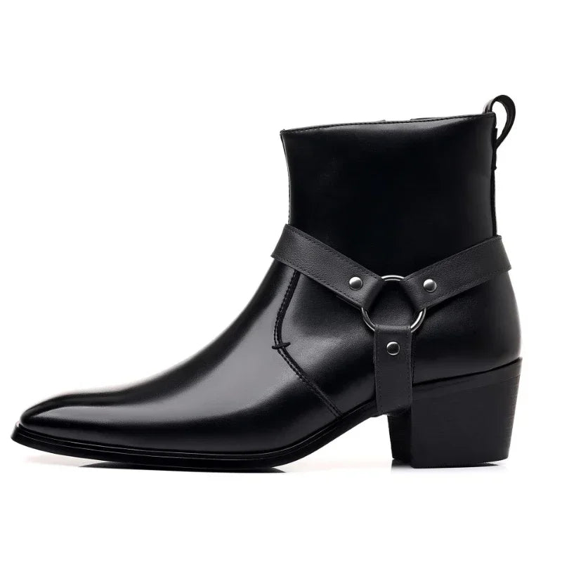 Men's High Chelsea Boots With Heel Detail | Boots