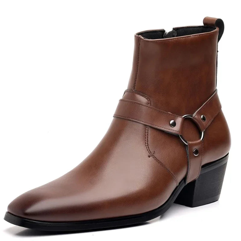 Men's High Chelsea Boots With Heel Detail | Boots