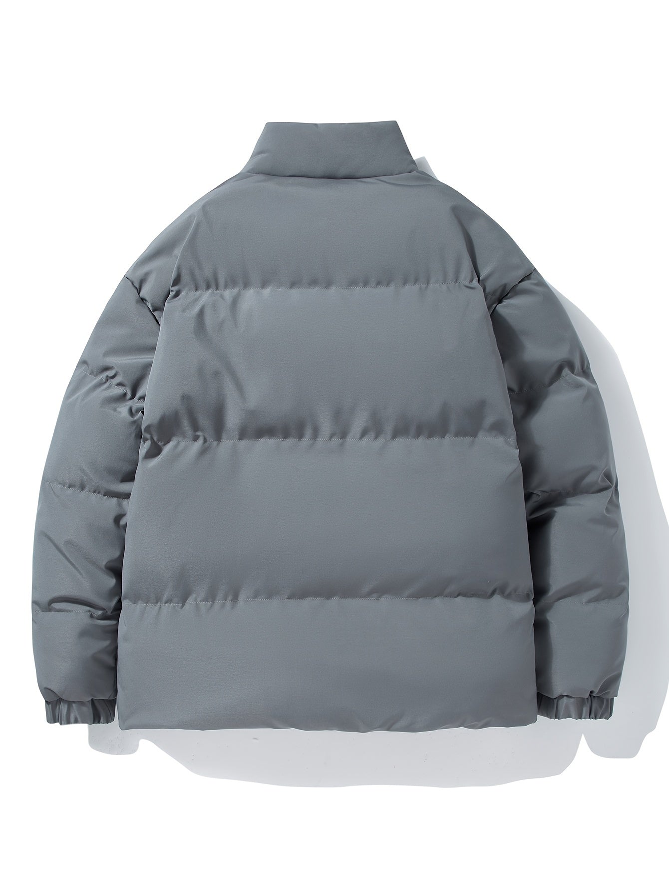 Men's Jacket Puffer with Zipper | Winter