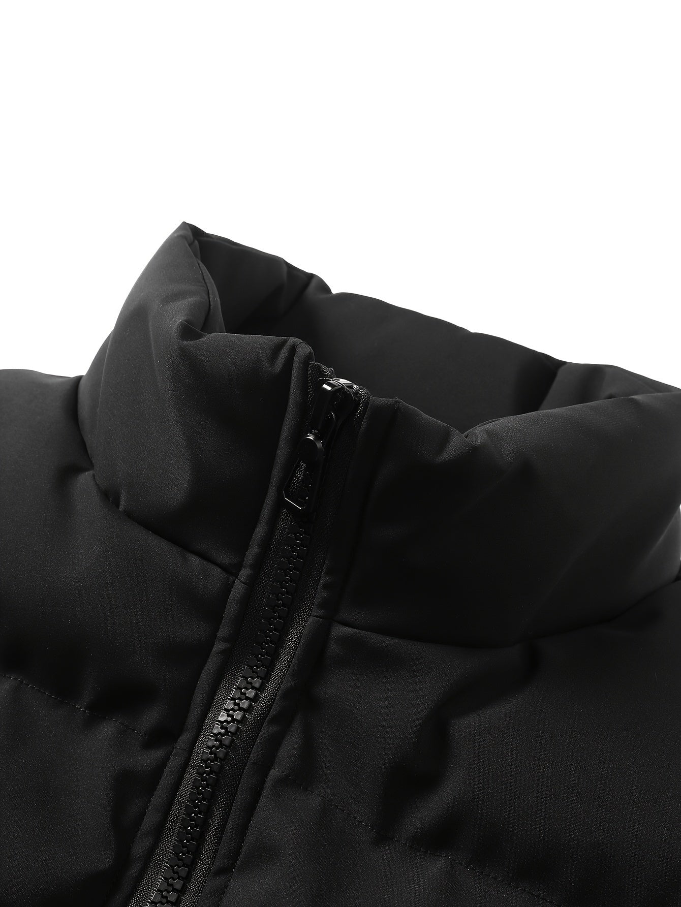 Men's Jacket Puffer with Zipper | Winter