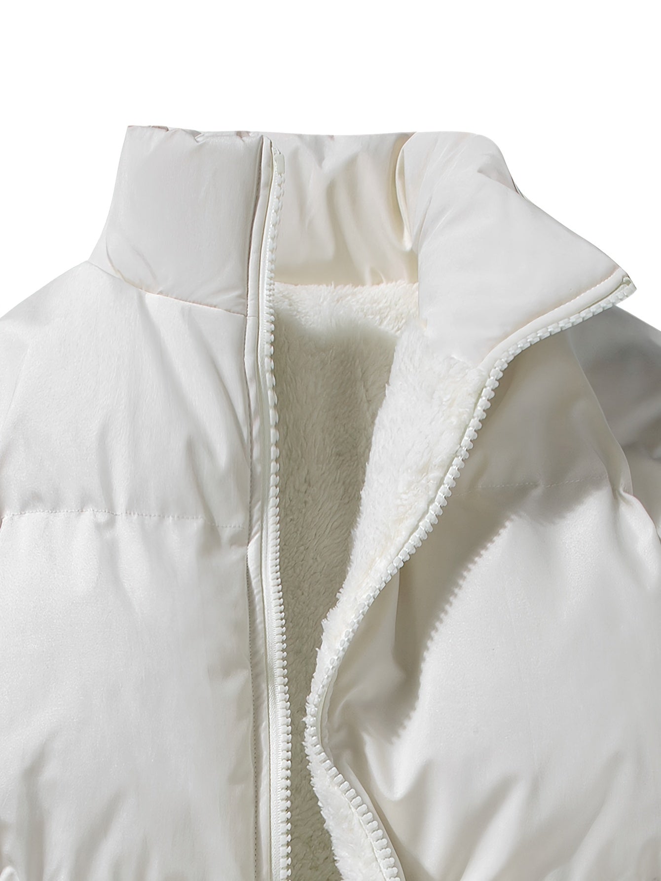 Men's Jacket Puffer with Zipper | Winter