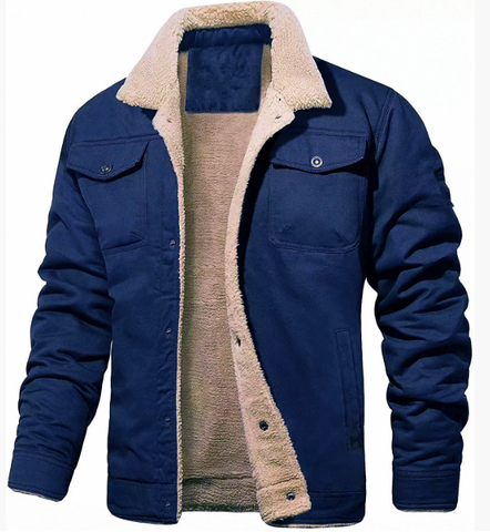 Men's Jacket Winter Lined | Button-Up