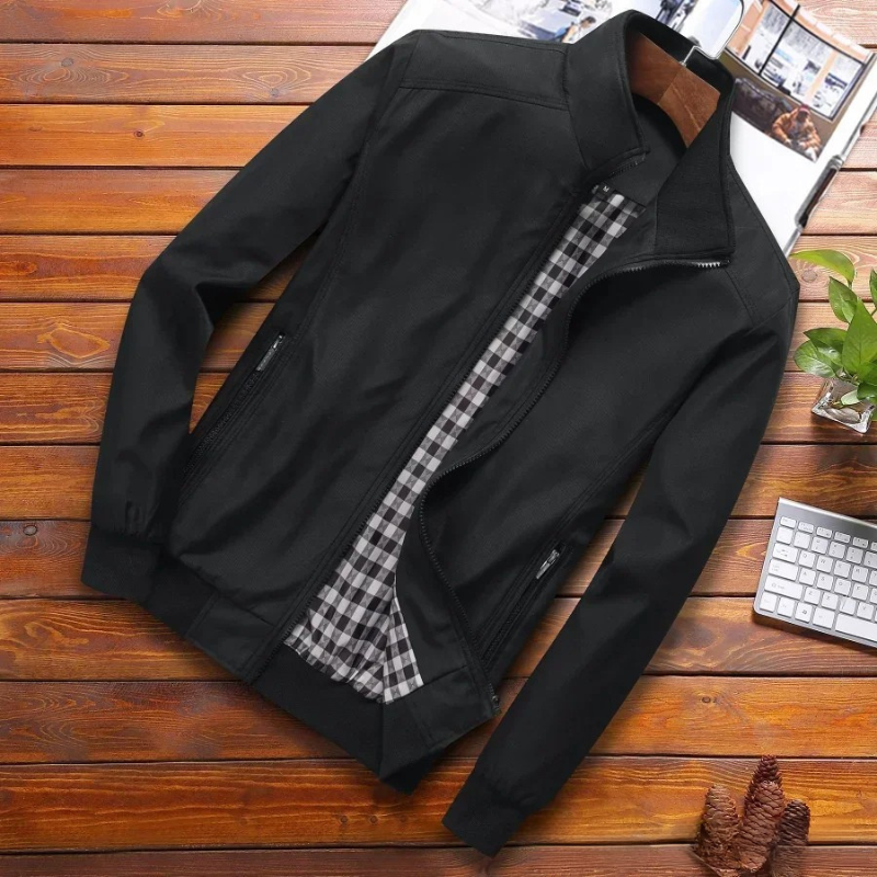 Men's Jacket Zip Up | Casual Bomber