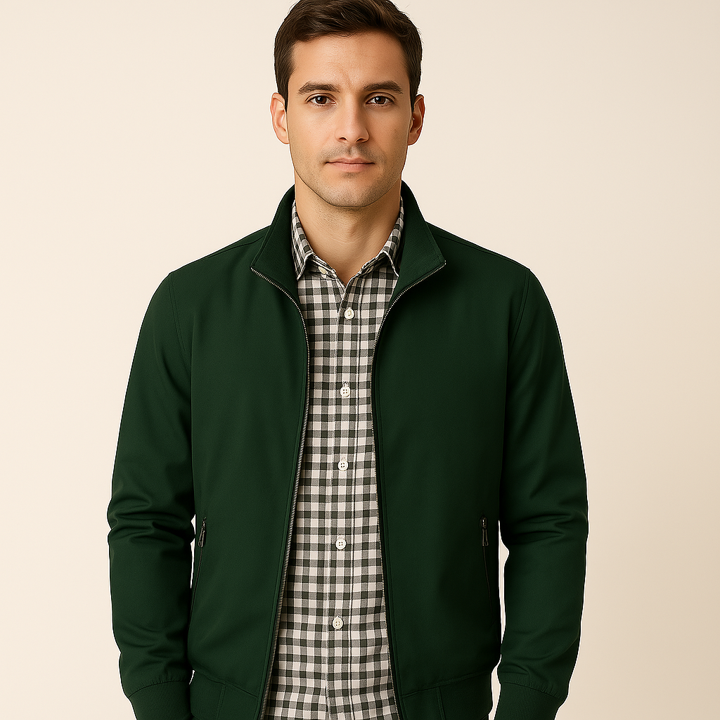 Men's Jacket Zip Up | Casual Bomber