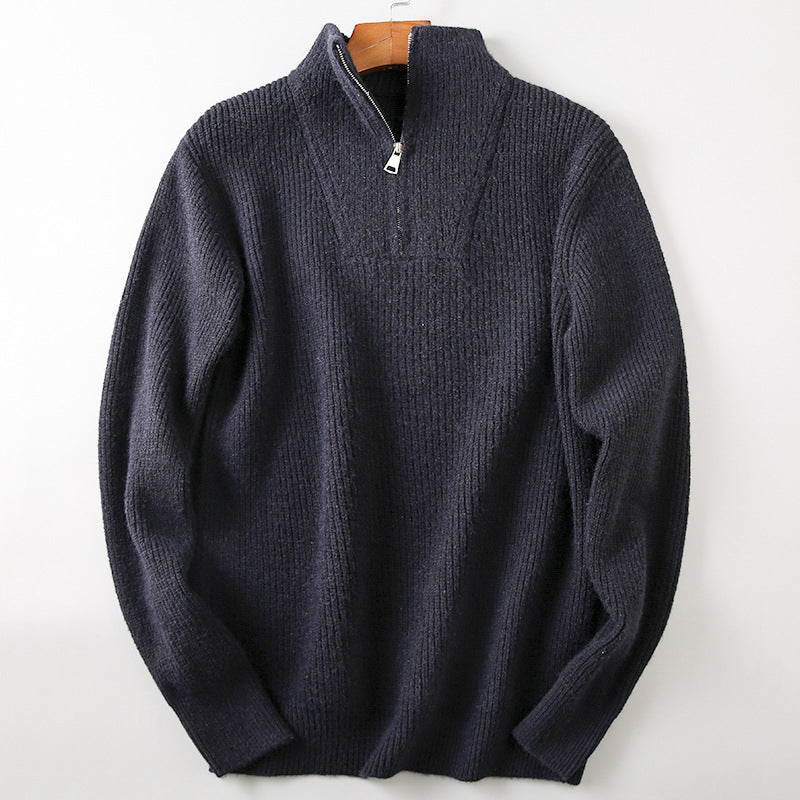 Men's Jumper Half Zip Knitted | Winter