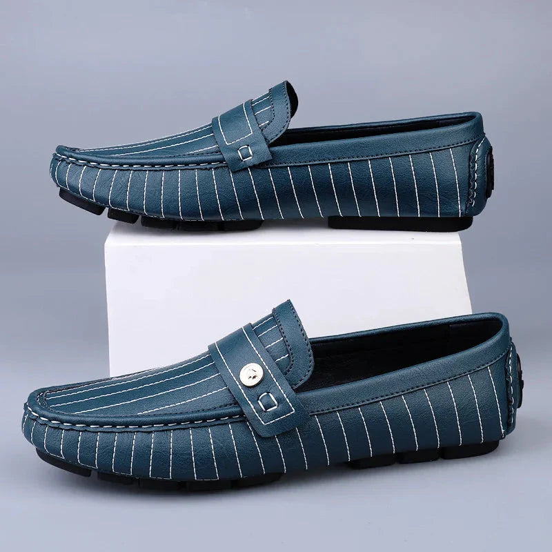 Men's Loafers Pinstripe Design | Slip On