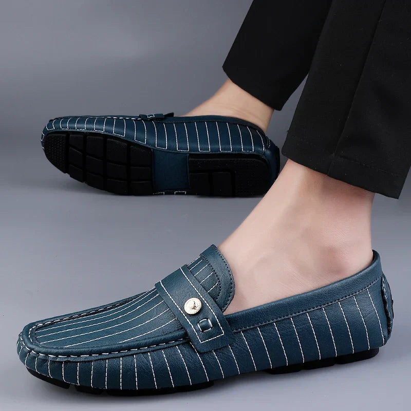 Men's Loafers Pinstripe Design | Slip On
