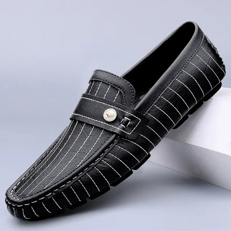 Men's Loafers Pinstripe Design | Slip On
