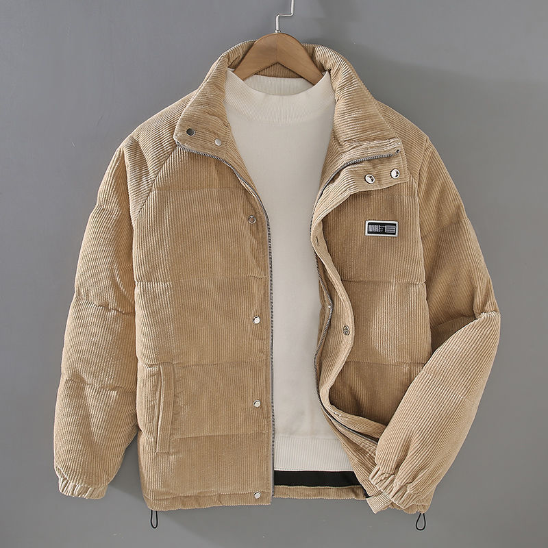 Men's Puffer Jacket Stand Collar | Winter
