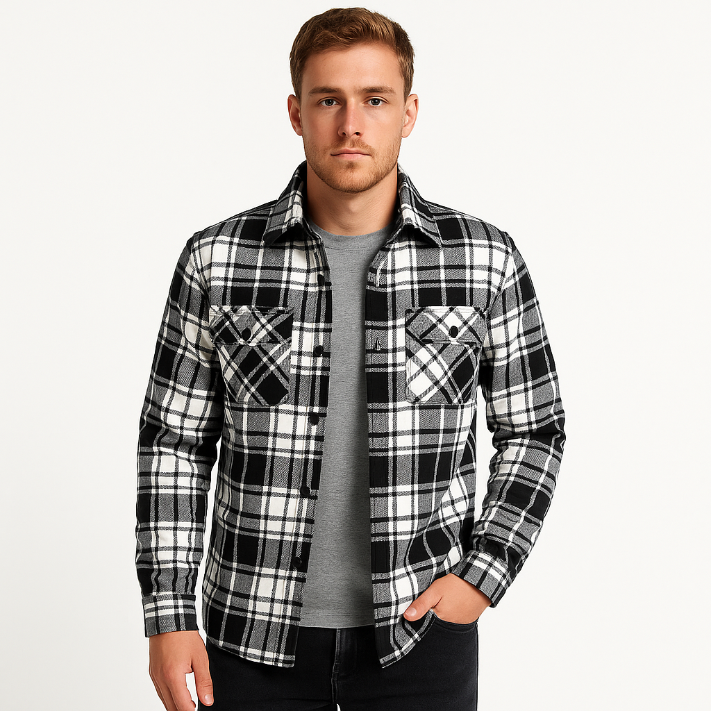 Men’s Quilted Jacket With Pockets | Winter