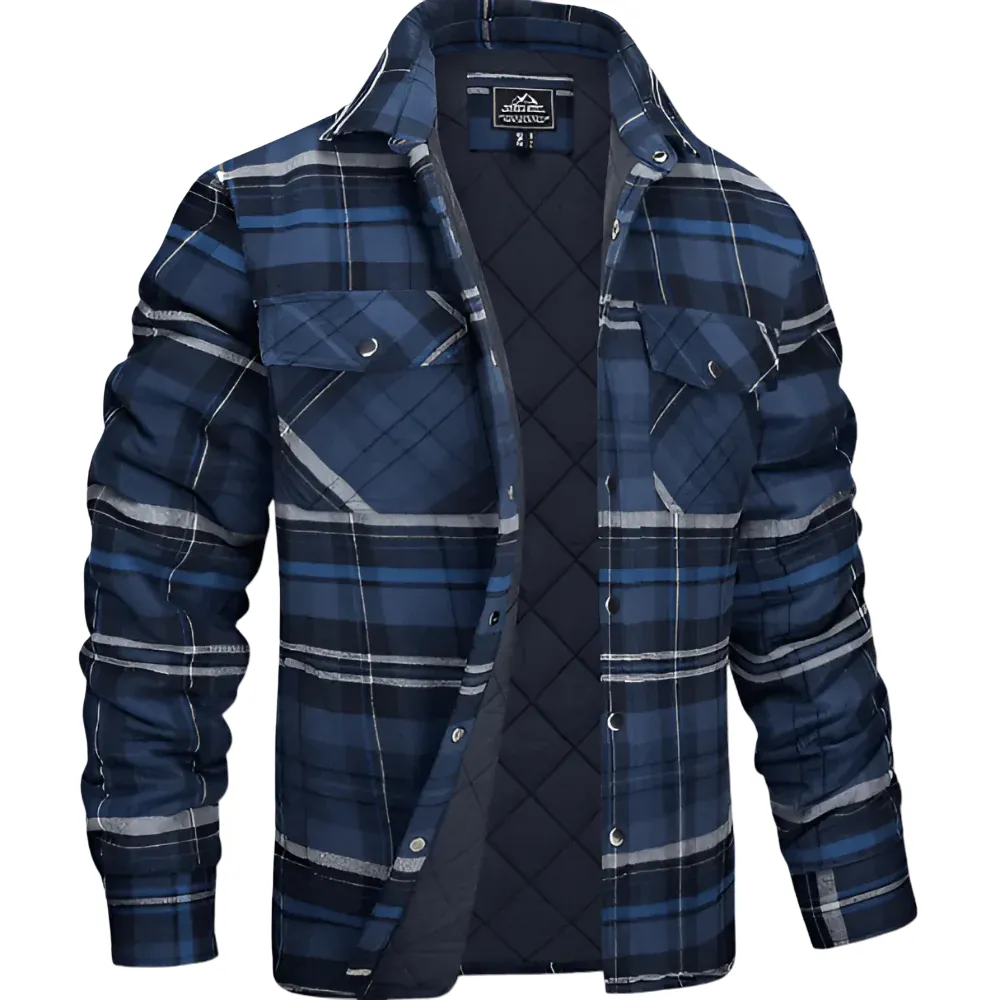 Men’s Quilted Jacket With Pockets | Winter