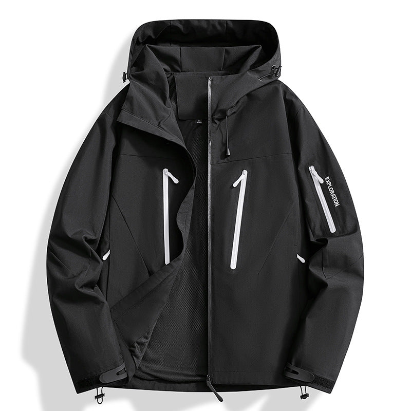 Men's Ski Jacket Zip Pockets | Hooded