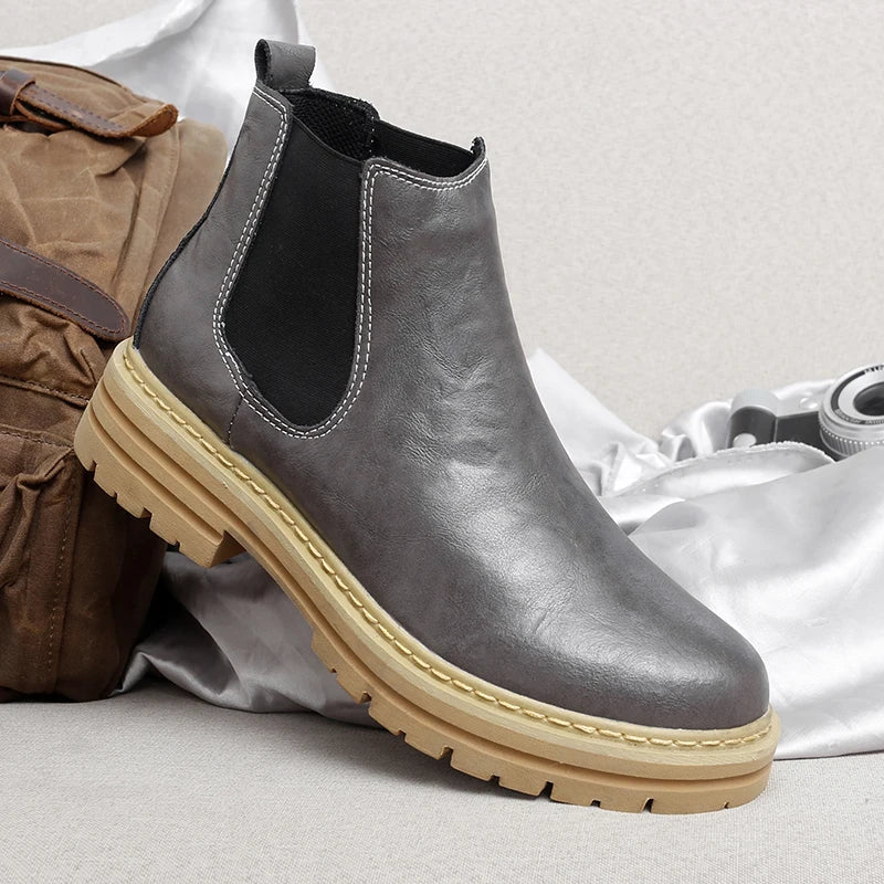 Men's Slip-On Ankle Chelsea Boots | Work Casual