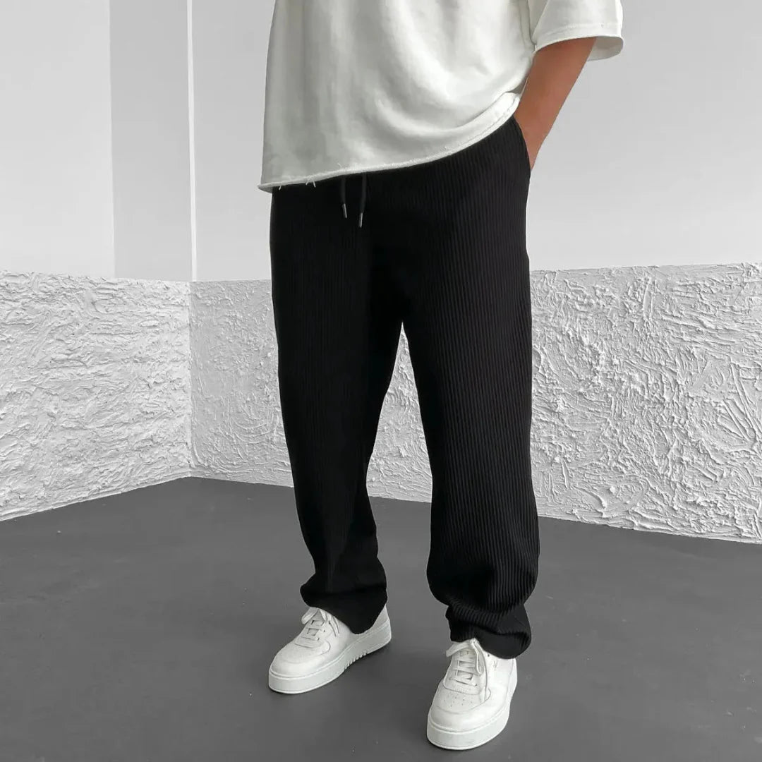 Men's Straight Leg Joggers Ribbed | Casual