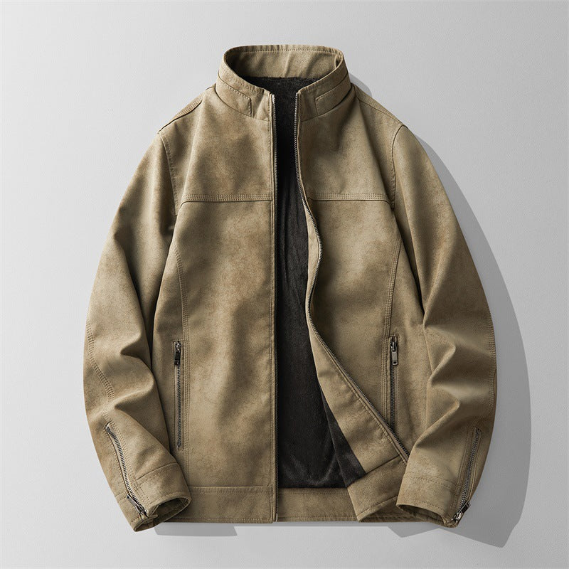 Men's Suede Jacket With Zip | Winter