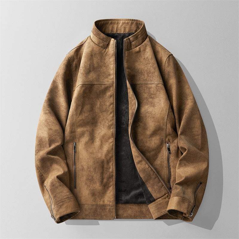 Men's Suede Jacket With Zip | Winter